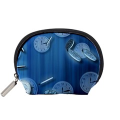 Time Clock Watch Hours Accessory Pouch (small) by Bajindul