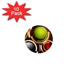 Sport Ball Tennis Golf Football 1  Mini Magnet (10 pack)  Front