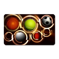 Sport Ball Tennis Golf Football Magnet (rectangular) by Bajindul