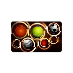 Sport Ball Tennis Golf Football Magnet (name Card) by Bajindul