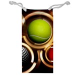 Sport Ball Tennis Golf Football Jewelry Bag Front