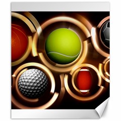 Sport Ball Tennis Golf Football Canvas 20  X 24  by Bajindul