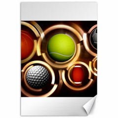 Sport Ball Tennis Golf Football Canvas 24  X 36  by Bajindul