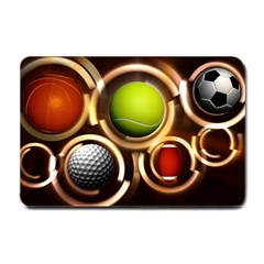 Sport Ball Tennis Golf Football Small Doormat  by Bajindul