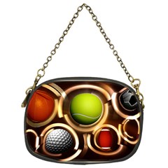 Sport Ball Tennis Golf Football Chain Purse (one Side) by Bajindul