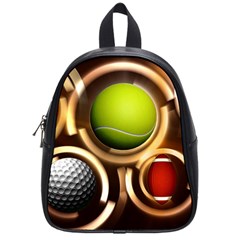 Sport Ball Tennis Golf Football School Bag (small) by Bajindul