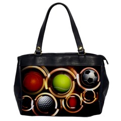 Sport Ball Tennis Golf Football Oversize Office Handbag by Bajindul