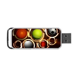 Sport Ball Tennis Golf Football Portable Usb Flash (two Sides) by Bajindul