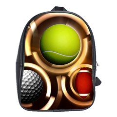 Sport Ball Tennis Golf Football School Bag (xl) by Bajindul