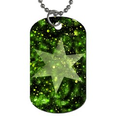 Star Blue Star Space Universe Dog Tag (one Side) by Bajindul