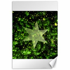 Star Blue Star Space Universe Canvas 24  X 36  by Bajindul