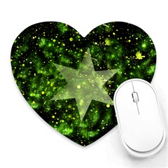 Star Blue Star Space Universe Heart Mousepads by Bajindul