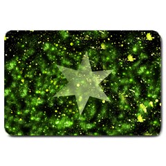 Star Blue Star Space Universe Large Doormat  by Bajindul