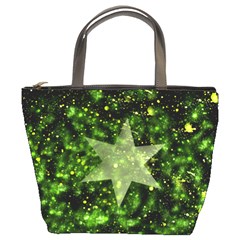 Star Blue Star Space Universe Bucket Bag by Bajindul