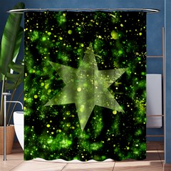 Star Blue Star Space Universe Shower Curtain 60  X 72  (medium)  by Bajindul