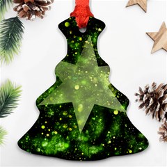 Star Blue Star Space Universe Christmas Tree Ornament (two Sides) by Bajindul