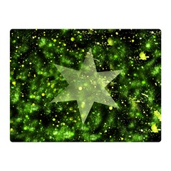 Star Blue Star Space Universe Double Sided Flano Blanket (mini)  by Bajindul