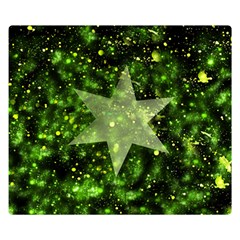 Star Blue Star Space Universe Double Sided Flano Blanket (small)  by Bajindul