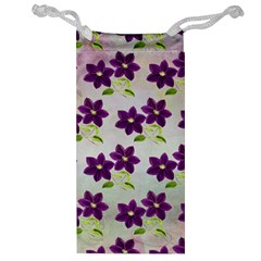 Purple Flower Jewelry Bag by Bajindul