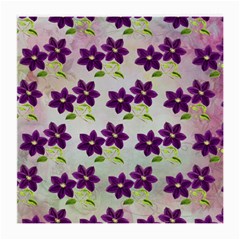 Purple Flower Medium Glasses Cloth by Bajindul