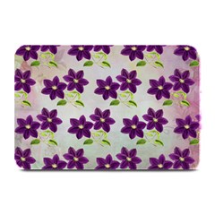 Purple Flower Plate Mats by Bajindul