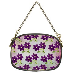 Purple Flower Chain Purse (two Sides) by Bajindul