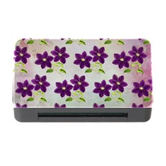 Purple Flower Memory Card Reader With Cf by Bajindul