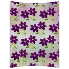 Purple Flower Back Support Cushion by Bajindul