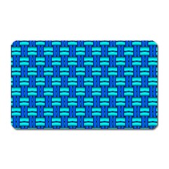 Pattern Graphic Background Image Blue Magnet (rectangular) by Bajindul