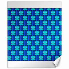 Pattern Graphic Background Image Blue Canvas 11  X 14 