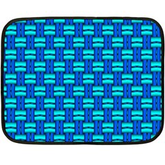 Pattern Graphic Background Image Blue Fleece Blanket (mini) by Bajindul