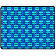 Pattern Graphic Background Image Blue Fleece Blanket (medium)  by Bajindul