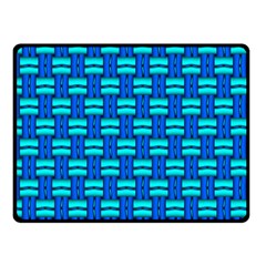 Pattern Graphic Background Image Blue Fleece Blanket (small) by Bajindul