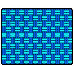 Pattern Graphic Background Image Blue Double Sided Fleece Blanket (medium)  by Bajindul