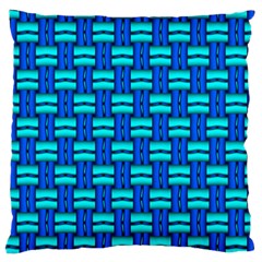 Pattern Graphic Background Image Blue Large Flano Cushion Case (one Side)