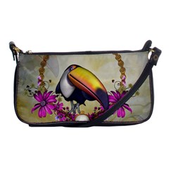 Cute Funny Coutan With Flowers Shoulder Clutch Bag by FantasyWorld7