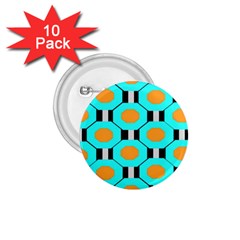 Octagon Blue 2 1 75  Buttons (10 Pack)