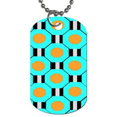 Octagon Blue 2 Dog Tag (two Sides)