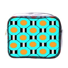 Octagon Blue 2 Mini Toiletries Bag (one Side) by impacteesstreetwear