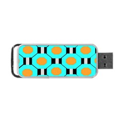 Octagon Blue 2 Portable Usb Flash (one Side)