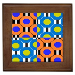 Octagon Orange Framed Tiles by impacteesstreetwear