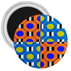 Octagon Orange 3  Magnets by impacteesstreetwear