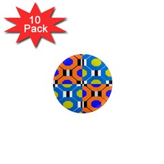 Octagon Orange 1  Mini Magnet (10 Pack)  by impacteesstreetwear