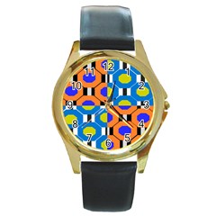 Octagon Orange Round Gold Metal Watch by impacteesstreetwear