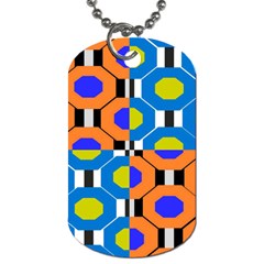 Octagon Orange Dog Tag (one Side) by impacteesstreetwear