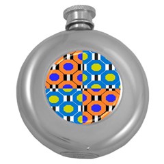 Octagon Orange Round Hip Flask (5 Oz) by impacteesstreetwear