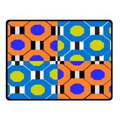 Octagon Orange Double Sided Fleece Blanket (small)  by impacteesstreetwear