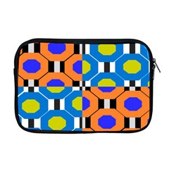 Octagon Orange Apple Macbook Pro 17  Zipper Case by impacteesstreetwear