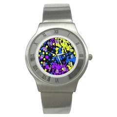 Painted Design 5 Stainless Steel Watch by impacteesstreetweartwo