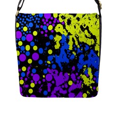 Painted Design 5 Flap Closure Messenger Bag (l) by impacteesstreetweartwo